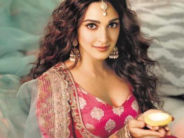 Actor Kiara Advani poses for a Diwali shoot exclusively for HT City.
