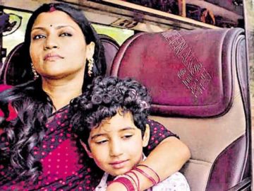 Konkona Sen Sharma  as Dolly in Dolly Kitty Aur Woh Chamakte Sitare. The transgender angle built around her son’s character is one of many tangents in the film that take away from the storytelling.