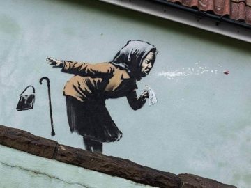 Sneezing Granny by Banksy