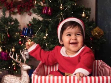 Kapil Sharma’s daughter Anayra got dressed up for Christmas.