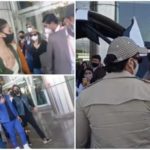 Ranbir Kapoor, Alia Bhatt, Deepika Padukone, Ranveer Singh at Jaipur airport.